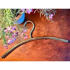 Vintage Polished Gold Brass Clothes Hanger Wedding Dress, Coat, Sturdy 7 Avail
